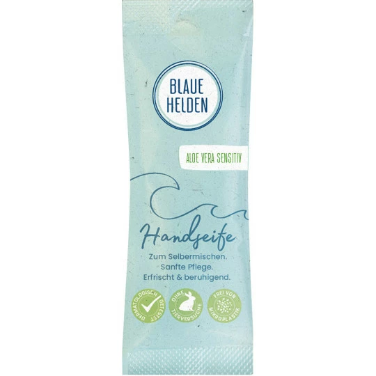 Blaue Helden Handseife Aloe Vera Nachfüllpack 20ML 1 Blaue Helden Handseife Aloe Vera Nachfüllpack 20ML