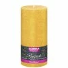 EDEKA Zuhause Rustik Stumpenkerze Gelb 16cm X 7cm