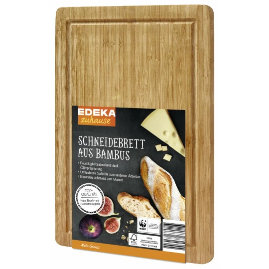 EDEKA Zuhause Schneidebrett Aus Bambus 38,5cm X 25,5cm 1 EDEKA Zuhause Schneidebrett Aus Bambus 38,5cm X 25,5cm