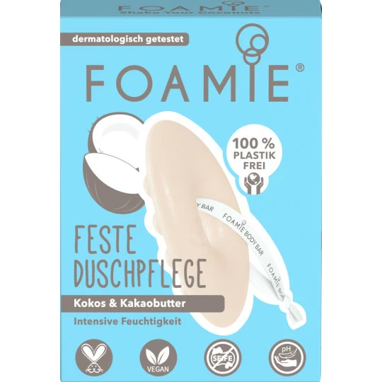Foamie Feste Duschpflege Kokos & Kakaobutter 80G 1 Foamie Feste Duschpflege Kokos & Kakaobutter 80G