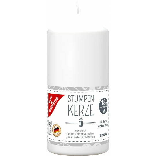 EDEKA Stumpenkerze Weiß 100/48mm 1ST 1 EDEKA Stumpenkerze Weiß 100/48mm 1ST