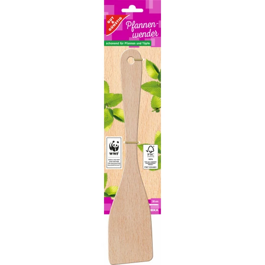 EDEKA Pfannenwender Buchenholz 1 EDEKA Pfannenwender Buchenholz