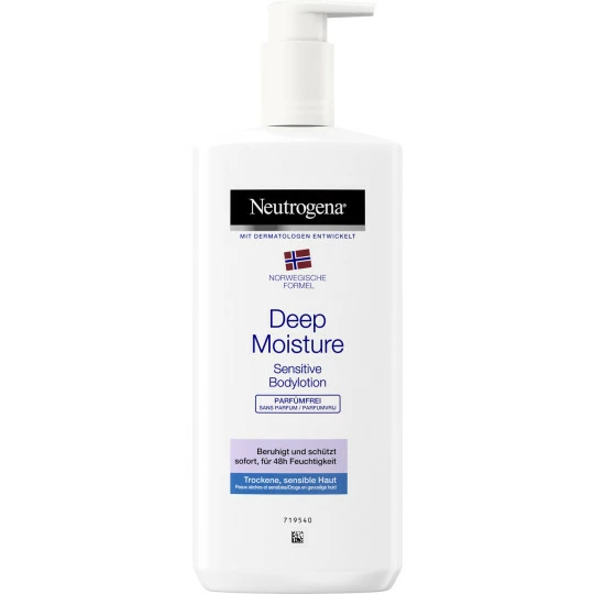 Neutrogena Deep Moisture Sensitive Body Lotion 400ML 1 Neutrogena Deep Moisture Sensitive Body Lotion 400ML