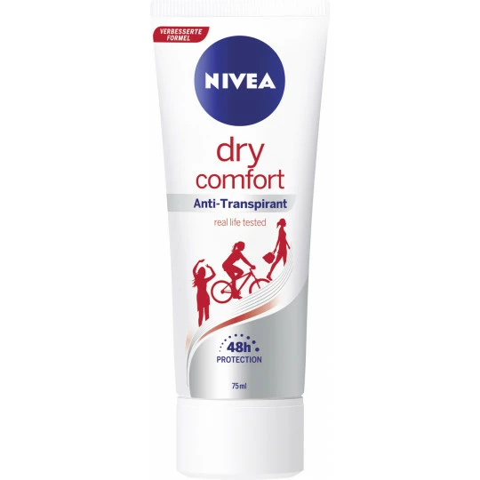 NIVEA Dry Comfort Antitranspirant Creme 75ML 1 NIVEA Dry Comfort Antitranspirant Creme 75ML
