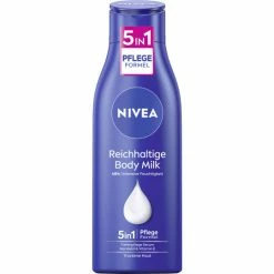 NIVEA Reichhaltige Body Milch 5in1 Tiefenpflege Serum 48h 250ML