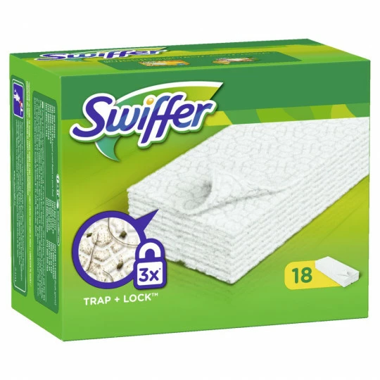 Swiffer Trockene Wischtücher Anti-Staub 18ST 1 Swiffer Trockene Wischtücher Anti-Staub 18ST